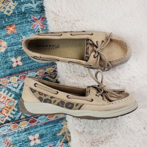Sperry Top Sider Laguna Leopard Slip On Loafer Women US 5M